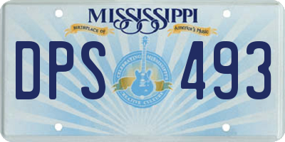 MS license plate DPS493