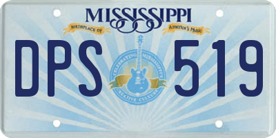 MS license plate DPS519