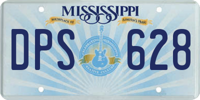 MS license plate DPS628