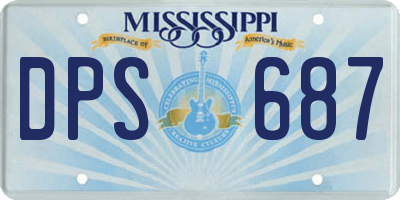 MS license plate DPS687