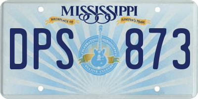 MS license plate DPS873