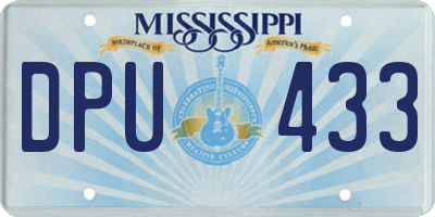 MS license plate DPU433