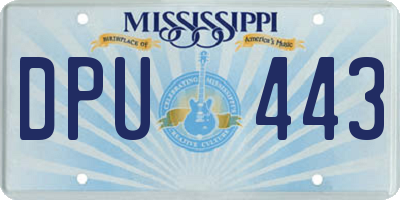MS license plate DPU443