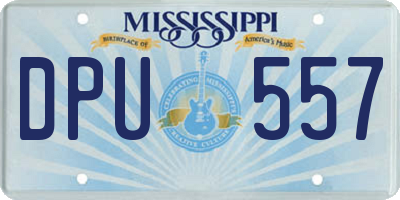 MS license plate DPU557
