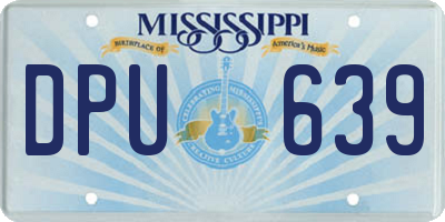 MS license plate DPU639