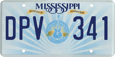 MS license plate DPV341