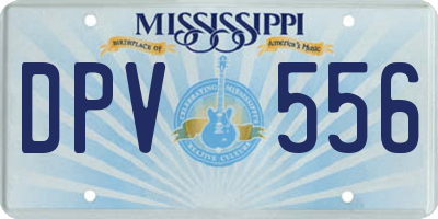 MS license plate DPV556