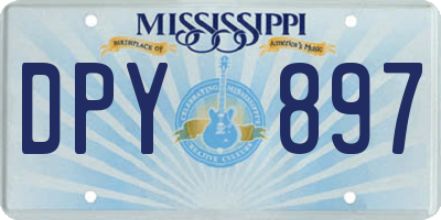 MS license plate DPY897