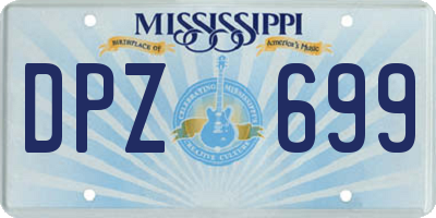 MS license plate DPZ699