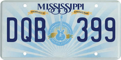 MS license plate DQB399
