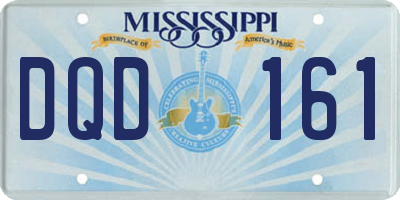 MS license plate DQD161