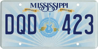 MS license plate DQD423