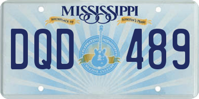 MS license plate DQD489