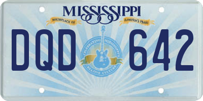 MS license plate DQD642