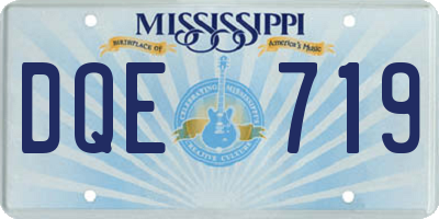 MS license plate DQE719