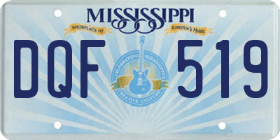 MS license plate DQF519