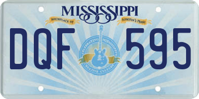 MS license plate DQF595