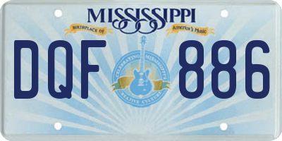 MS license plate DQF886
