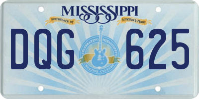 MS license plate DQG625