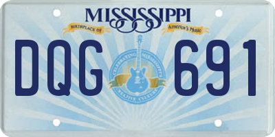 MS license plate DQG691