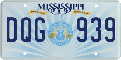 MS license plate DQG939