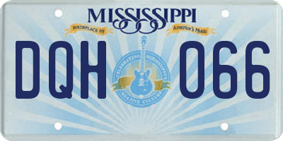MS license plate DQH066