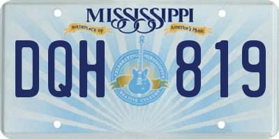 MS license plate DQH819
