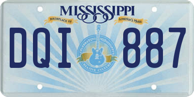MS license plate DQI887