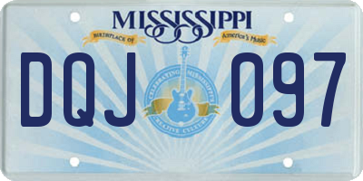 MS license plate DQJ097