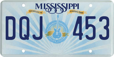 MS license plate DQJ453
