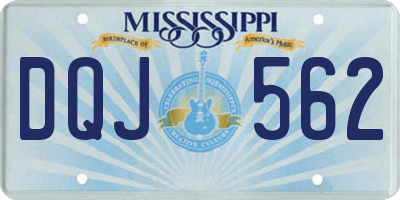 MS license plate DQJ562