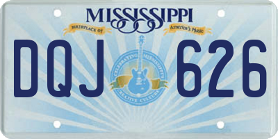 MS license plate DQJ626