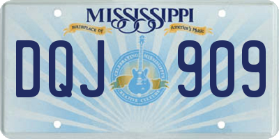 MS license plate DQJ909