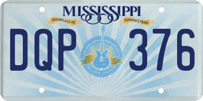 MS license plate DQP376
