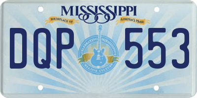MS license plate DQP553
