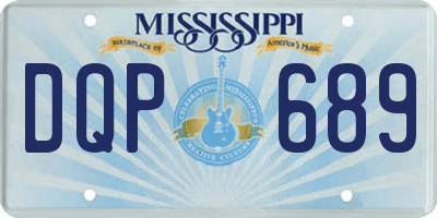 MS license plate DQP689