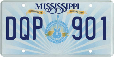 MS license plate DQP901