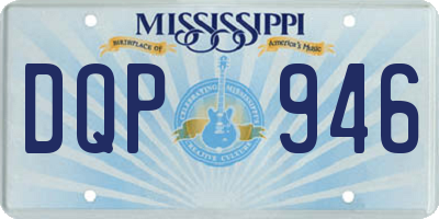 MS license plate DQP946