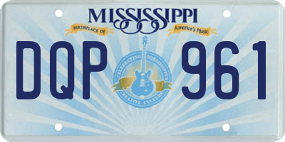 MS license plate DQP961