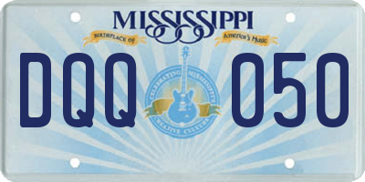 MS license plate DQQ050