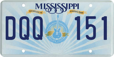 MS license plate DQQ151