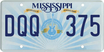MS license plate DQQ375
