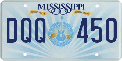 MS license plate DQQ450