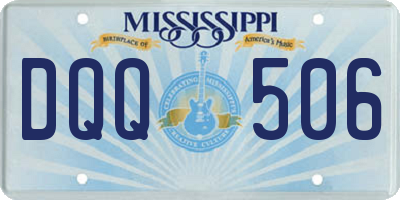 MS license plate DQQ506