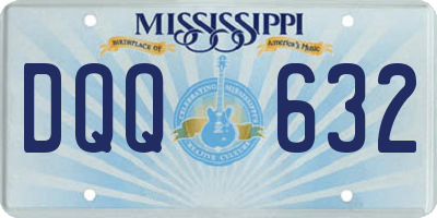 MS license plate DQQ632