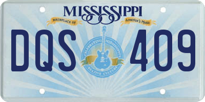 MS license plate DQS409