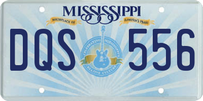 MS license plate DQS556