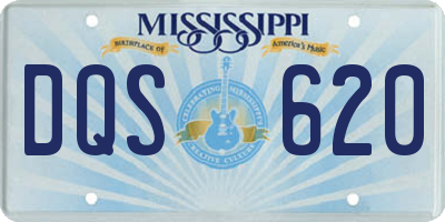 MS license plate DQS620