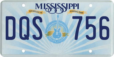 MS license plate DQS756