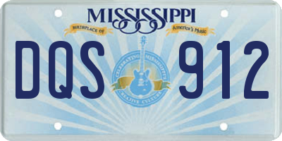 MS license plate DQS912